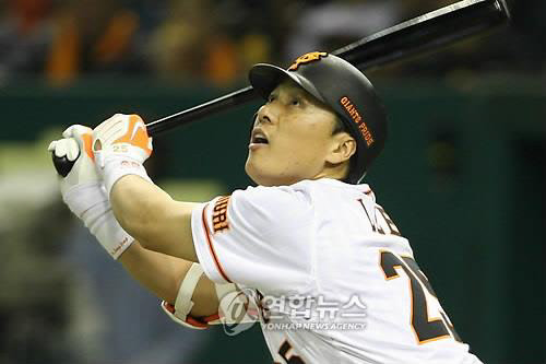 일본 프로야구 요미우리 자이언츠 역대 70번째 4번 타자인 이승엽(사진=연합뉴스)